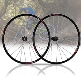 PHOCCO Spares PHOCCO 26 Inch MTB Wheelset Aluminum Alloy 3K Carbon Fiber Mountain Bike Rim Straight Pull Spokes QR Disc Brake Hub Fit 11speed (Color : Black, Size : 26'')