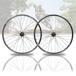 PHOCCO Mountain Bike Wheel PHOCCO Quick Release Bike Wheelset 26 Inch Mountain Bicycle Front Rear Wheel Set Disc Brake 32-Hole Hub For 7 8 9 10 Speed Cassette (Color : Silver, Size : 26'')