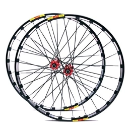 PINGPAI Mountain Bike Wheel PingPai Bicycle Wheel 26 / 27.5 / 29 In MTB Bike Wheel Set Aluminum Alloy Double Walled Rim Quick Release Card Flywheel Disc Brake 7 / 8 / 9 / 10 / 11 Speed 1830g (Color : A, Size : 26inch) (B 26inch)