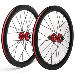 Puozult Spares Puozult Bike Wheelset 20 Inch 451 Mountain Cycling Wheels Aluminum Alloy Disc Brake For 7-11 Speed Freewheels Quick Release Bicycle Wheel Front 2 Rear 4 Bearing