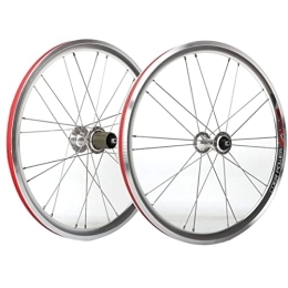 QERFSD Spares QERFSD 20 Inch 406 Mountain Bike Wheels Bicycle Wheelset 7-11 Speed Front Back Wheels 100-130mm V Brake 20 / 24 Hole 4 Peilin Quick Release Stainless Steel