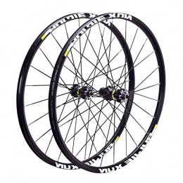 QHY Mountain Bike Wheel QHY Cycling MTB Bicycle Wheel 26" 27.5" 29in Disc Brake Carbon Hub Mountain Bike Sealing Bearing Wheelset For CROSSRIDE (Color : Black hub, Size : 27.5inch)