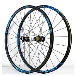 QHYRZE Spares QHYRZE 26 / 27.5 / 29 Inch Mountain Bike Wheelset Disc Brake MTB Bicycle Wheel Set 24H Rim Quick Release Hub For 7 8 9 10 11 12 Speed Cassette 1680g (Color : Blue, Size : 27.5'')