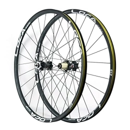 QHYRZE Spares QHYRZE Bicycle Disc Brake Wheelset 26 / 27.5 / 29 Inch Mountain Bike Wheel Set MTB Rim Quick Release Hub For 7 8 9 10 11 12 Speed Cassette 1680g (Color : Black Silver, Size : 27.5'')