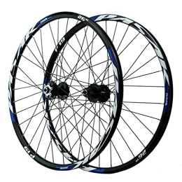 QHYRZE Mountain Bike Wheel QHYRZE Mountain Bike Disc Brake Wheelset 26" 27.5" 29" Rim MTB Bicycle Quick Release Wheels Front Rear 32 Holes Hub For 7 8 9 10 11 12 Speed Cassette 2035g (Color : Blue A, Size : 29'')