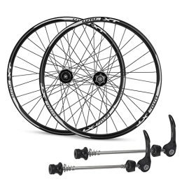 QHYRZE Mountain Bike Wheel QHYRZE Mountain Bike Disc Brake Wheelset 26" 27.5" 29" Rim MTB Bicycle Wheels QR Quick Release 32H Hub For 7 / 8 / 9 / 10 / 11 / 12 Speed Cassette 2015g (Color : Black, Size : 29'')