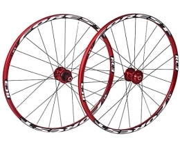 QHYRZE Mountain Bike Wheel QHYRZE Mountain Bike Wheels MTB 26 / 27.5 Inch 120 Clicks 5 Bearing Disc Brake Wheelset 24 Holes Quick Release Hub For 7 8 9 10 11 Speed 1790g (Color : White, Size : 27.5'')