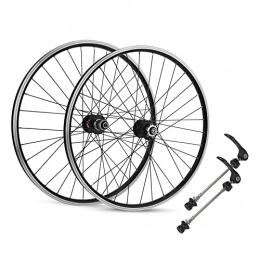 QHYRZE Mountain Bike Wheel QHYRZE Mountain Bike Wheelset 26 / 27.5 / 29" Rim C / V Brake Disc Brake MTB Bicycle Wheels QR Quick Release Hub 32H For 7 8 9 10 11 12 Speed Cassette 2200g (Color : Black, Size : 27.5inch)