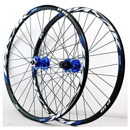 QHYRZE Spares QHYRZE Mountain Bike Wheelset 26" 27.5" 29" Rim Disc Brake Bicycle MTB Quick Release Wheels Front Rear 32 Holes Hub For 7 8 9 10 11 12 Speed Cassette 2035g (Color : Blue A, Size : 29'')