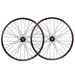 QHYRZE Spares QHYRZE Mountain Bike Wheelset 26" Bicycle Rim MTB Disc Brake Quick Release Wheels 32 Holes Hub For 7 8 9 10 Speed Cassette 2118g (Color : Black, Size : 26'')