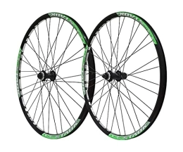 QHYRZE Mountain Bike Wheel QHYRZE Mountain Bike Wheelset 27.5 Inch MTB Rim Centerlock Disc Brake Quick Release Wheels 32H Hub For 7 8 9 10 Speed Cassette Bicycle Wheelset 2160g (Color : Green, Size : 27.5'')