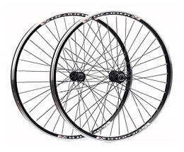 QHYRZE Spares QHYRZE MTB Bike Whees 24 Inch 20'' 406 / 451 Foldable Bicycle Wheelset BMX Rim V Brake Quick Release Hub For 6 7 8 Speed Rotary Flywheel (Color : Black hub, Size : 24inch)