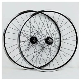 QHYRZE Mountain Bike Wheel QHYRZE MTB Wheelset 26" 27.5" 29" Mountain Bike Wheel Set Bicycle Rim V Brake Disc Brake Hub QR 32 Holes For 7 8 9 10 11 12 Speed Cassette 2200g (Color : Black, Size : 29'')