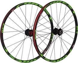 QMH Mountain Bike Wheel QMH Mountain Bike Wheelset 26 / 27.5 Inch, MTB Cycling Wheels Alloy Double Wall Rim Disc Brake Quick Release Sealed Bearings 8 9 10 11 Speed, Red, 27.5inch