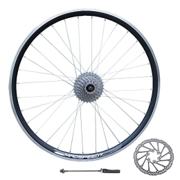 Madspeed7 Mountain Bike Wheel QR 29" (ETRTO 622x19) MTB Mountain Bike REAR Wheel + 8 speed Freewheel (13-32t) + 160mm Disc Rotor - Sealed Bearing (6 Bolt) Disc Brake Hub (Very Smooth hub) - Double Wall – 32x Spokes