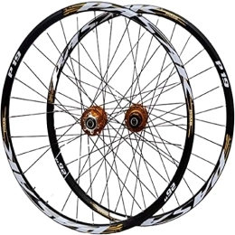 QUALITY MERCHANT Spares QUALITY MERCHANT Mountain Bicycle Wheel, 26 / 27.5 / 29 Inch Wheelset(Front + Rear) Double Walled Aluminum Alloy MTB Rim Fast Release Disc Brake 32H 7-11 Speed Cassette (27.5, A)