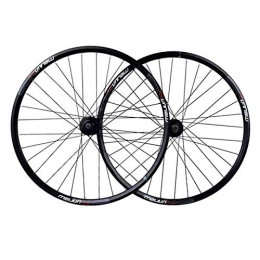 putao Mountain Bike Wheel Quick Release Axles Bicycle Accessory Wheel Mountain Bike 26" MTB Bicycle WheelSet Disc Brake Compatible 7 8 9 10 Speed Double Wall Alloy Rim 32H Road Bicycle Cyclocross Bike Wheels ( Color : BLACK )