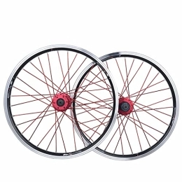 Qwhone Spares Qwhone Bicycle Wheelset, MTB Bike Wheelset 26 Inch, Double Wall Aluminum Alloy Sealed Bearings Disc Brake / V Brake 32 Hole 7 / 8 / 9 / 10 Speed Cycling Wheel, Red
