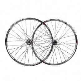 QXFJ Spares QXFJ 26 Inch MTB Bike Wheel, Front / Rear Wheel Disc Brake / Aluminum Alloy Rim / Stainless Steel Flat Spoke / Before Opening 100mm After 135mm / 32 Hole / For 7-8-9 Speed Card Fly