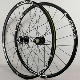 PASAK Mountain Bike Wheel R35 Mountain Bike Quick Release Wheel Set 26" / 27.5" / 29" 24-holes 4 Bearing Disc Brake 7-12 Speed Six-claw Tower Base Black Drum+Silver Trademark(A Pair Wheels) ( Color : Black+Silver , Size : 26" )