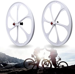 Rayblow Spares Rayblow Bicycle Wheelset 20inch Mountain Bike Wheelset Aluminum Alloy Rim MTB Bicycle Wheel Set 24H Disc / V Brake Quick Release for 7 8 9 10 11 12 Speed