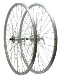 Rigida Mountain Bike Wheel Rigida 26" Mountain Bike Screw On Wheelset with Quando Hubs, Silver
