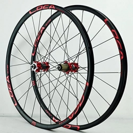 MZPWJD Spares Rims 26 / 27.5 / 29 Inch MTB Bicycle Wheelset Disc Brake Mountain Bike Wheels 24H Hub Lightweight Aluminum Alloy Rim Quick Release Wheels Fit 7-12 Speed Cassette 1680g ( Color : Red , Size : 27.5 inch )