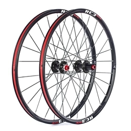 MZPWJD Mountain Bike Wheel Rims Mountain Bike Wheelset 24 Inch MTB Rim 24H Thru Axle Carbon Hub Disc Brake Wheels For 7 / 8 / 9 / 10 / 11 Speed Cassette 1770g (Color : Black, Size : 24'')