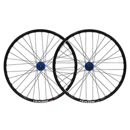 MZPWJD Mountain Bike Wheel Rims Mountain Bike Wheelset 26" MTB Rim QR Quick Release Disc Brake Bicycle Wheels 32H Hub For 7 / 8 / 9 / 10 Speed Cassette 2156g (Color : Blue, Size : 26 inch)
