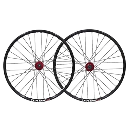 MZPWJD Mountain Bike Wheel Rims Mountain Bike Wheelset 26" MTB Rim QR Quick Release Disc Brake Bicycle Wheels 32H Hub For 7 / 8 / 9 / 10 Speed Cassette 2156g (Color : Red, Size : 26 inch)