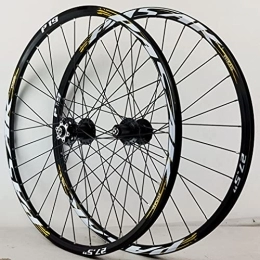 MZPWJD Mountain Bike Wheel Rims Mountain Bike Wheelset Disc Brake Quick Release Cycling Wheels 26 / 27.5 / 29 Inch MTB Rim 32H Hub For 7 / 8 / 9 / 10 / 11 / 12 Speed Cassette 2050g (Color : Yellow, Size : 27.5inch)