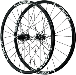InLiMa Mountain Bike Wheel Road Bike Full Axle Bicycle Wheel 24 Hole Hub Mountain Bike Wheel Set Disc Brake 26 "27.5" 29 "rim 700C (Color : Silver, Size : 29'')