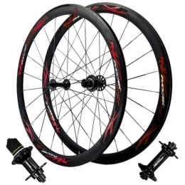 DYSY Mountain Bike Wheel Road Bike Wheels 700C Aluminum Alloy Wheelset 40mm Depth Hybrid / Mountain Bicycle Wheel Quick Release 24H Spokes 19mm Width for 7 / 8 / 9 / 10 / 11 Speed