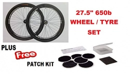 Roaduserdirect Cycle Packages ACCELER8 27.5 650b Mountain Bike Wheel Set Disc Rota Mount Shimano With 7 Speed Freewheel & Glueless Patch Kit