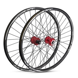 RUJIXU Spares RUJIXU Mountain Bike Wheelset 26 27.5 29 Disc Brake MTB Rims Quick Release Bicycle Wheel Sealed Bearing Hub 7 8 9 10 11 Cassette 2080g QR Color Bicycle Rim (Color : Red, Size : 29inch)