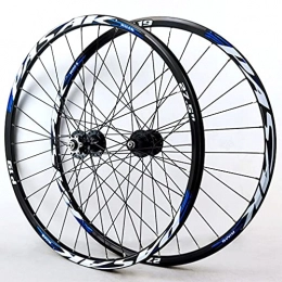 RUJIXU Spares RUJIXU MTB Bike Wheelset 26 / 27.5 / 29 Inch Quick Release Disc Brake Sealed Bearing Mountain Cycling Rim Wheels For 7 / 8 / 9 / 10 / 11 Speed Cassette Freewheel 2200g (Color : Blue, Size : 27.5in)
