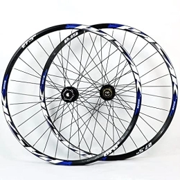 RUJIXU Mountain Bike Wheel RUJIXU MTB Wheelset 26" 27.5" 29in QR Disc Brake Bicycle Front Rear-Wheel Sealed Bearing​Double Wall Rims hub Fit for 7-11 Speed Freewheels Bicycle Accessory 2090g (Color : Blue, Size : 27.5in)