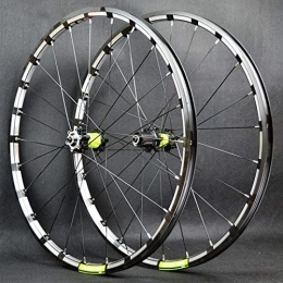 Samnuerly Mountain Bike Wheel Samnuerly 26 27.5 In MTB Mountain Bicycle Wheelset Double Wall Quick Release Straight Pull 4 Bearing Disc Brake Bike Rims Front Rear Wheels 7 8 9 10 11 12 Speeds (F 26IN)