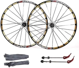 Samnuerly Mountain Bike Wheel Samnuerly Mountain MTB Bike Wheel Set Bicycle Wheel Set For 26 (Yellow 26inch)