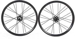 NXMAS Spares Set of 20-inch mountain bike wheels 24-hole wheels with 24-hole Hybrid disc brake quick-release wheels for aluminum alloy 8 / 9 / 10 / 11 front and rear wheels eg-B