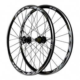 SJHFG Mountain Bike Wheel SJHFG 29in Bicycle Wheelset, Double Wall Aluminum Alloy Disc / V-Brake Mountain Bike Racing Road Bike Wheelset (Color : Black)