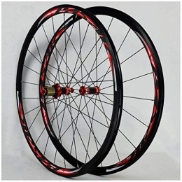 SLRMKK Spares SLRMKK 700C MTB Bicycle Wheelset, V-Brake Carbon Fiber Road Bike Cycling Wheels Rim Height 30MM 24 Hole Compatible 7 / 8 / 9 / 10 / 11 Speed