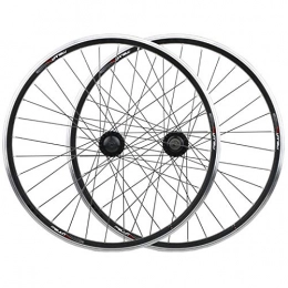 SN Mountain Bike Wheel SN 26 Inch Bike Wheelset, Front Rear Wheel Bicycle Rim Mountain Disc Brake Double Layer Alloy For 7 8 9 10 11 Speed Cassette Hub (Color : White)