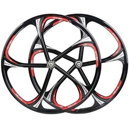 SN Spares SN 26 Inch Cycling Wheels Mountain Bike Wheelset Disc Brake Double Wall Integrated Magnesium Aluminum Alloy Wheel For 7-11 Rotary Flywheel