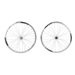 SN Mountain Bike Wheel SN Outdoor Mountain Bike Bicycle Wheelset 26 Inch, Double Wall MTB Rim Quick Release Bike V Brake Disc Brake Hybrid 7 8 9 10 Speed 32 Holes Training (Color : White, Size : 26inch)