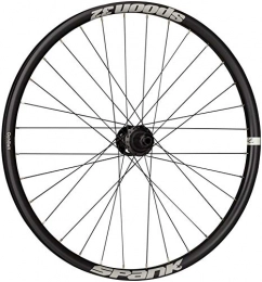 Spank Mountain Bike Wheel Spank Spoon32, 26", 32H, Hub Spike 142 x 12 mm + Adap 135 x 12 mm MTB Rear Wheel Adult Unisex, Black, 135 / 142 x 12 mm