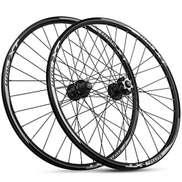 TANGIST Spares TANGIST 26 27.5 29 Inch Mountain Bike Wheelset Aluminum Alloy Rim Disc Brake Quick Release 32H fit 8 9 10 11 Speed Cassette Bicycle Wheelset MTB Wheelset (Size : 27.5in)
