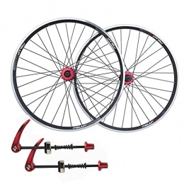 TANGIST Spares TANGIST Bike Wheelset 26 Inch Mountain Cycling Wheels Quick Release Aluminum Alloy Rim Disc Brake 32H fit 7-10 Speed Cassette