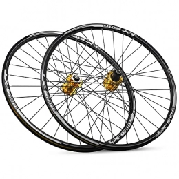 TANGIST Spares TANGIST Mountain Bike Wheelset 26 / 27.5 / 29 Inch Aluminum Alloy Rim 32H Disc Brake MTB Wheelset Quick Release Front Rear Wheels Bike Wheels fit 8 9 10 11 Speed Cassette Bicycle Wheelset (Size : 27.5in)