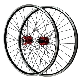 TANGIST Spares TANGIST MTB Wheelset Racing 26 / 27.5 / 29 inch Quick Release V / Disc Brake Hybrid / Mountain Cycling Rim Wheels for 7 8 9 10 11 Speed (Color : Red, Size : 27.5IN)